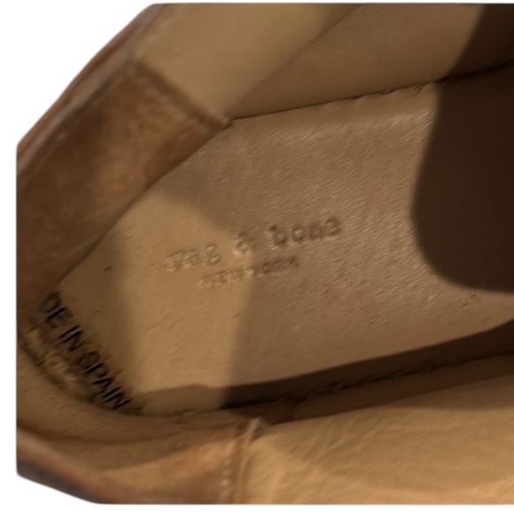 Rag & Bone Gena Ginger Brown Suede Leather Espadrille Tie Ankle Boots Size 7 - Picture 11 of 14